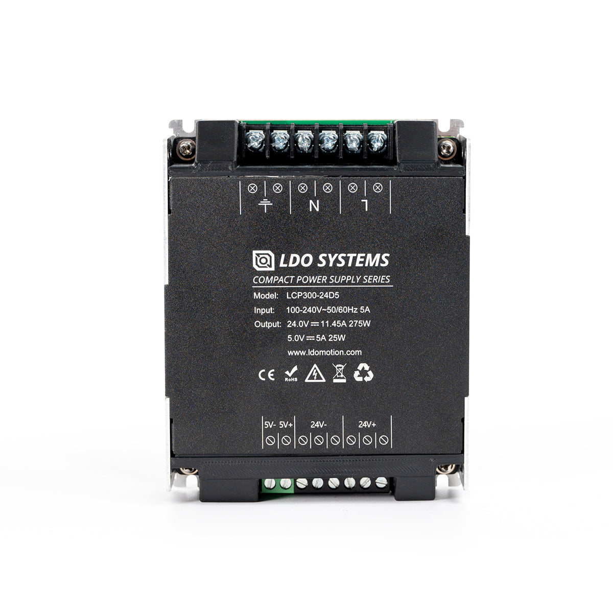 LDO LCP300‑24D5 24V & 5V Power Supply for 3D Printers
