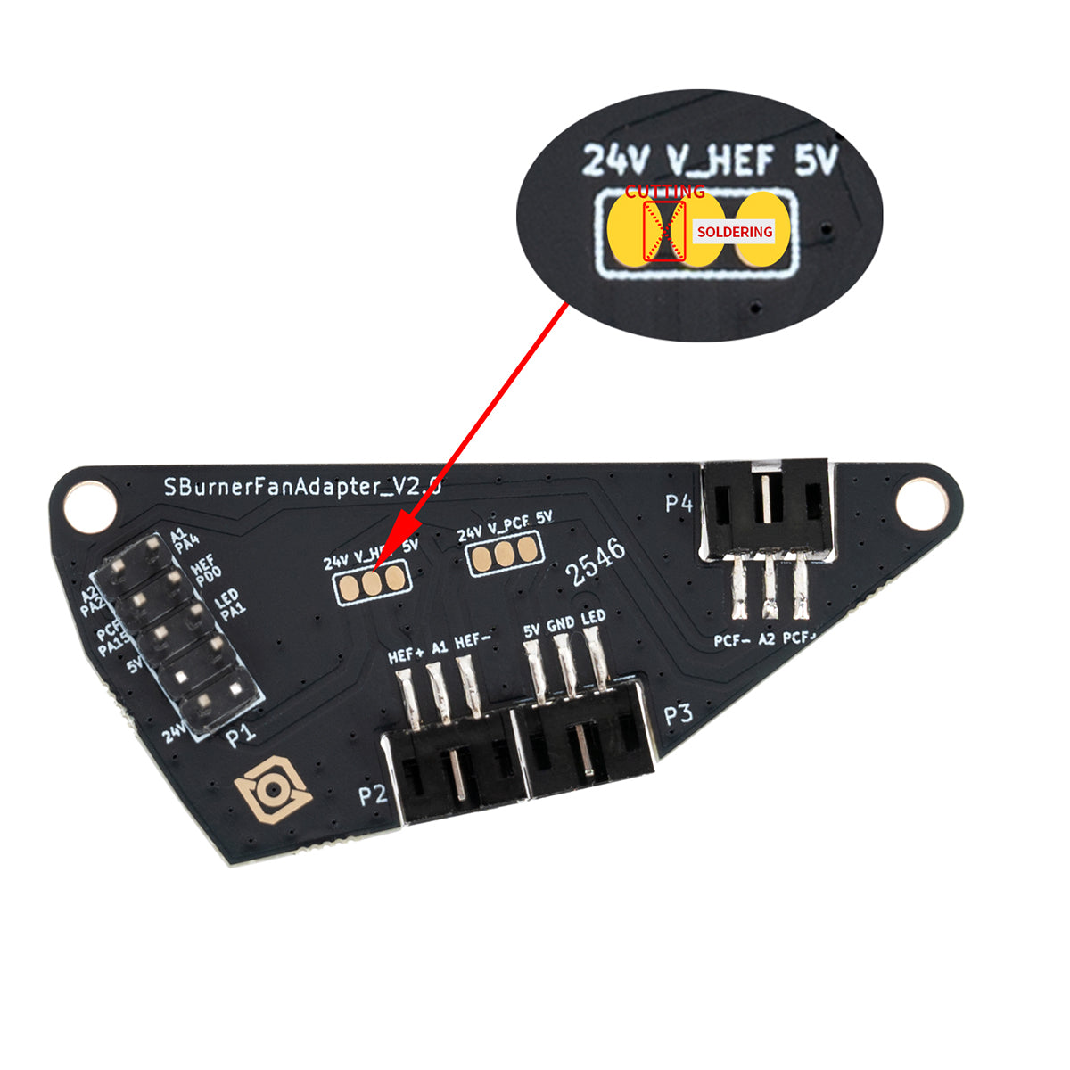 LDO Nitehawk-SB V2 USB Toolhead Board for Voron StealthBurner